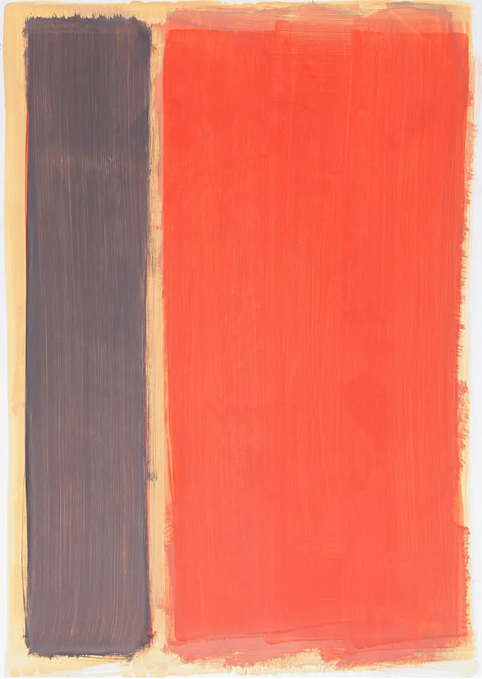 Bernward Heinze: Studie, 2003, 86 x 61 cm, Ölfarbe auf Papier