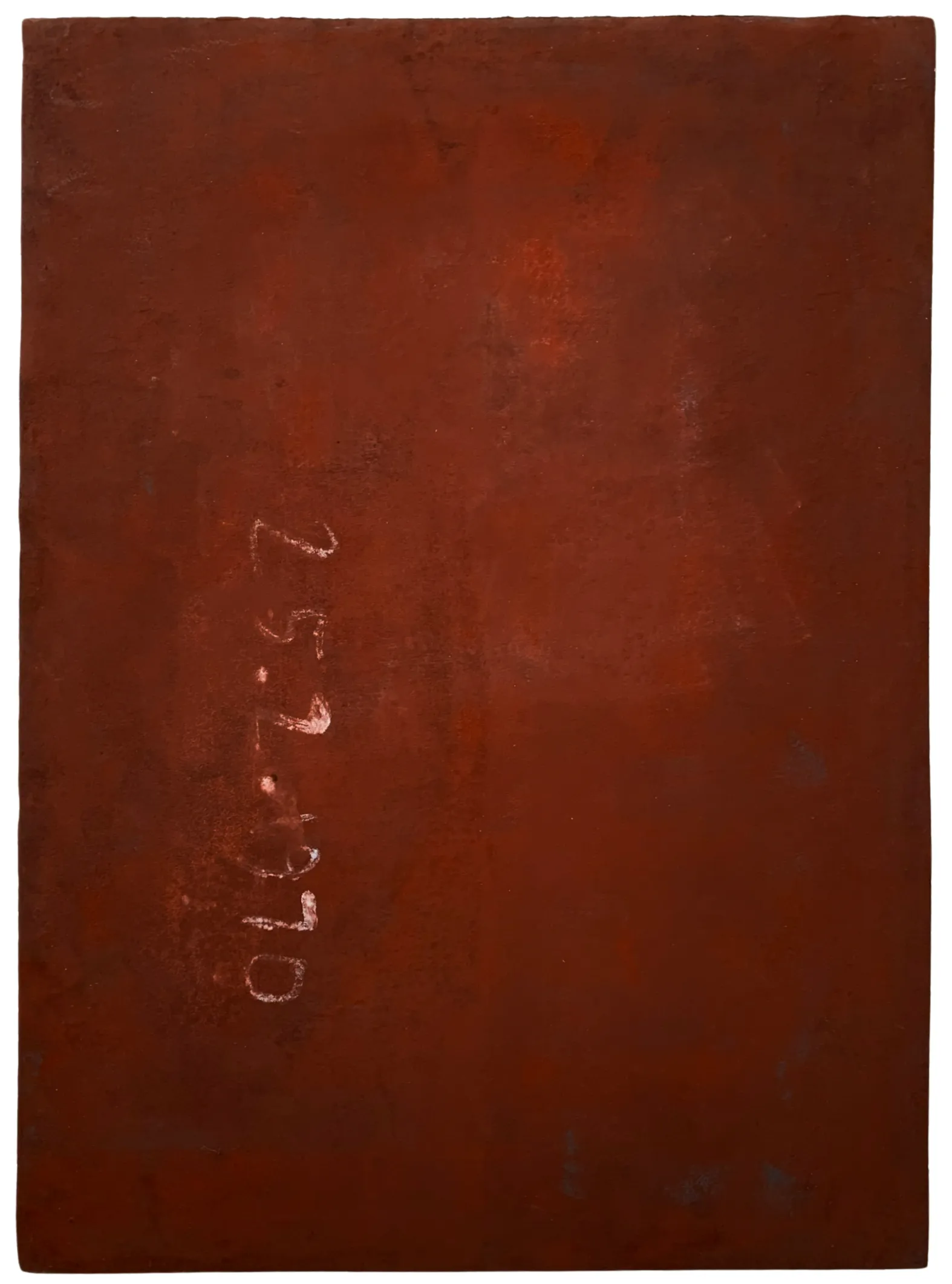 Bernward Heinze: 25.2.1970 Hommage an Rothko, 78 x 56 cm, Ölfarbe auf Aquarellpapier