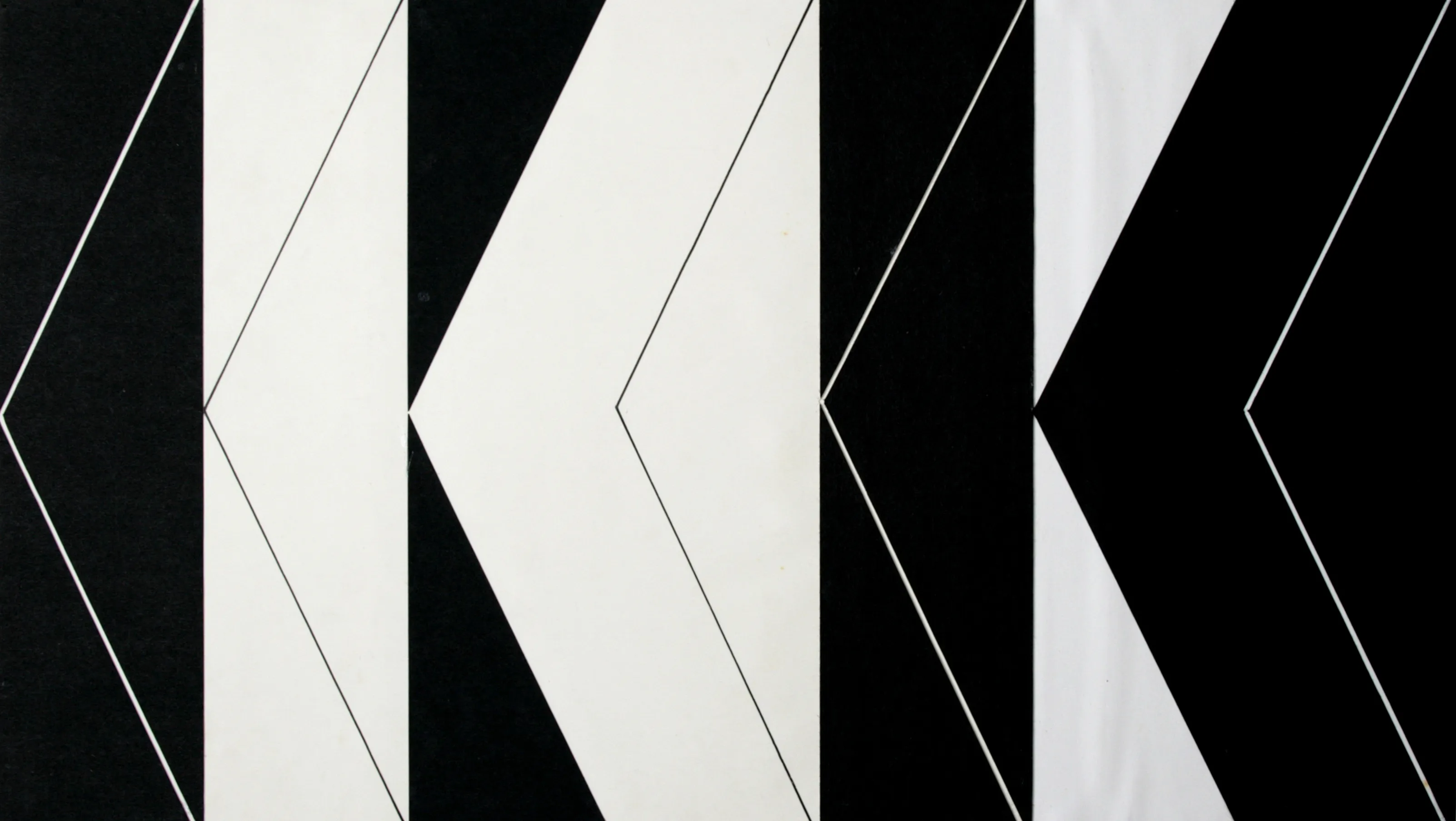Bernward Heinze: Figur-Grund Studie, 1970, 24 x 42,5 cm, Papier / Collage