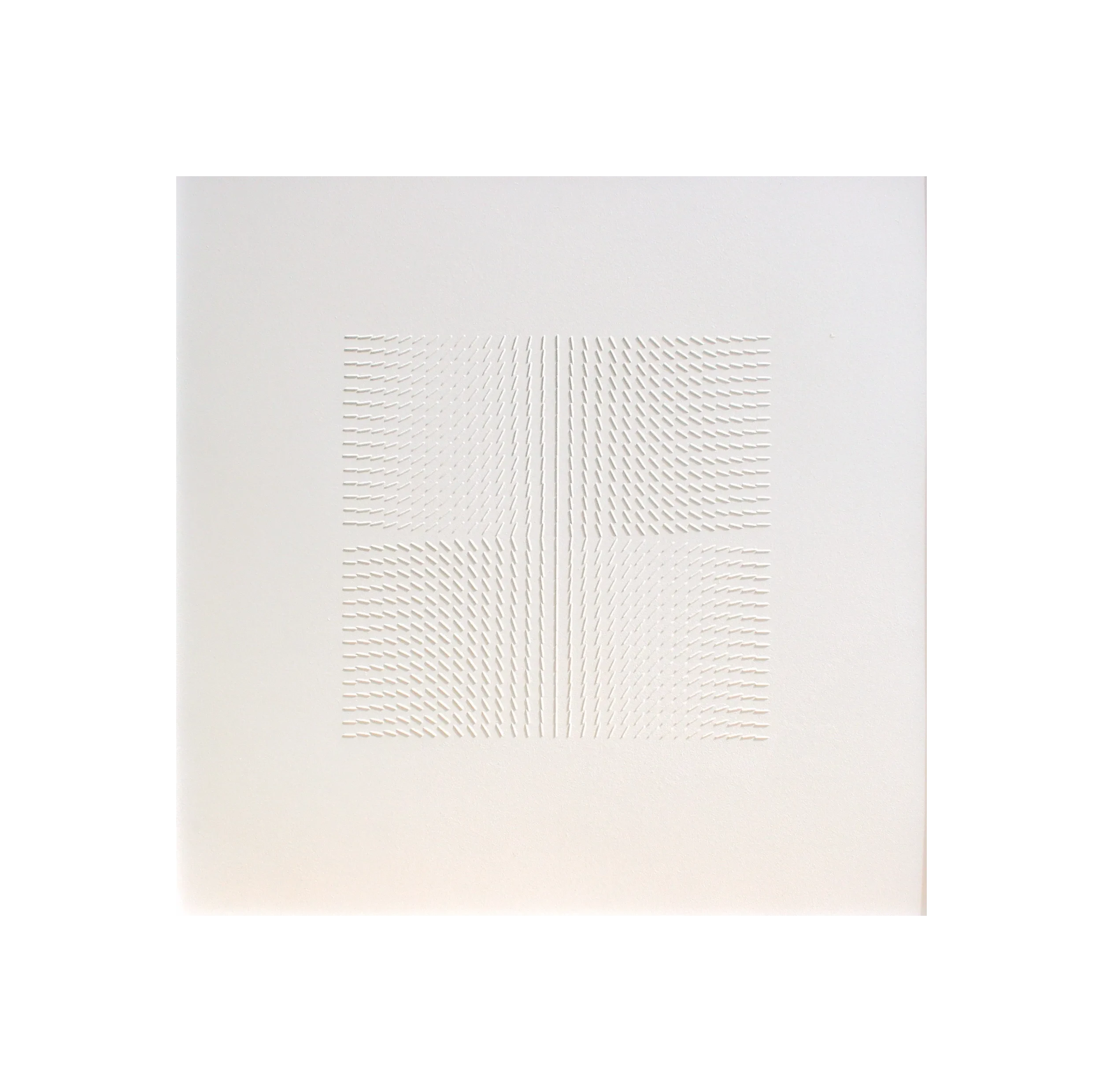 Bernward Heinze: Gelenktes Licht A, 1974, 60 x 60 cm, Relief, Klasse Mavignier
