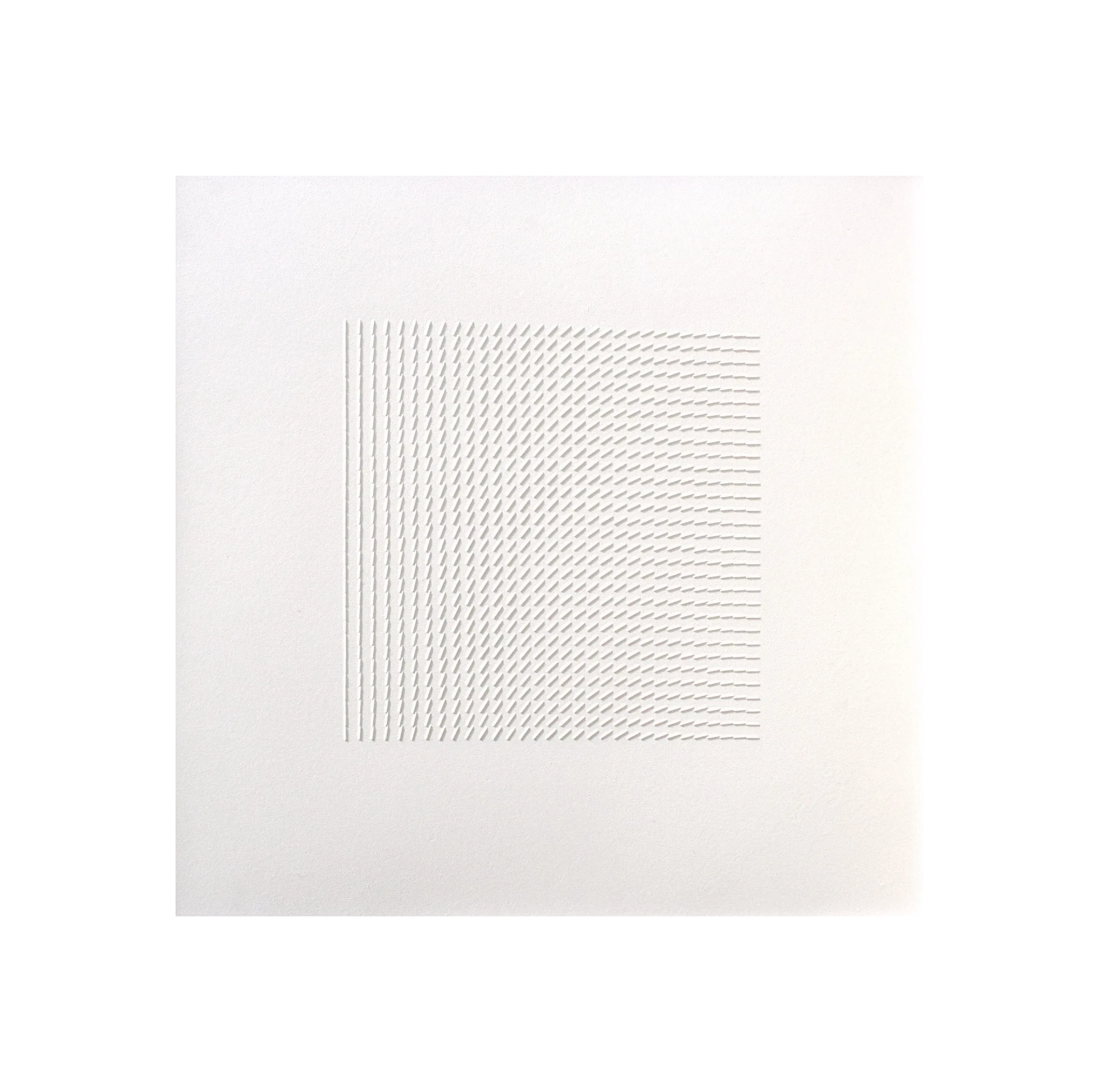 Bernward Heinze: Gelenktes Licht B, 1974, 60 x 60 cm, Relief, Klasse Mavignier
