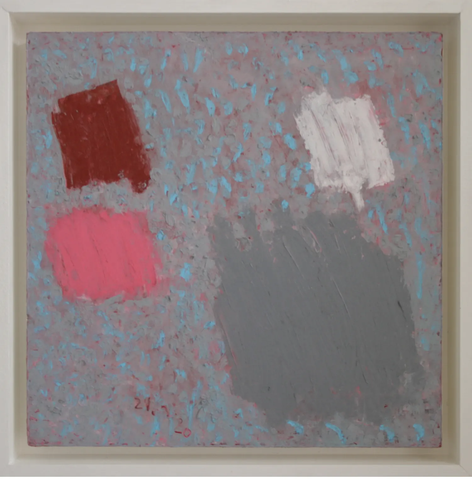 Bernward Heinze: Tantra Song, 30 x 30 cm, Ölpastell auf Karton