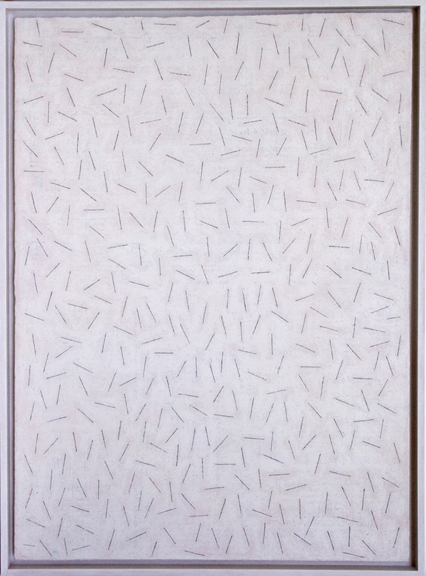 Bernward Heinze: Peshawar, 2019, 78 x 56,5 cm, Wachsöl und Bleistift auf Büttenpapier