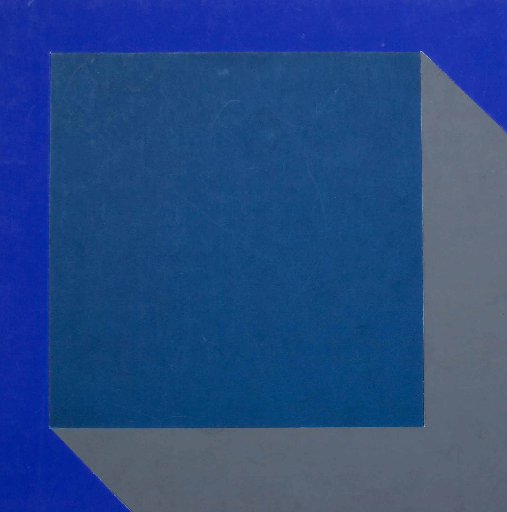 Bernward Heinze: Raum und Farbe, 1970, 17 x 17 cm, Kollage mit HKS-Papier, Grundklasse Seitz