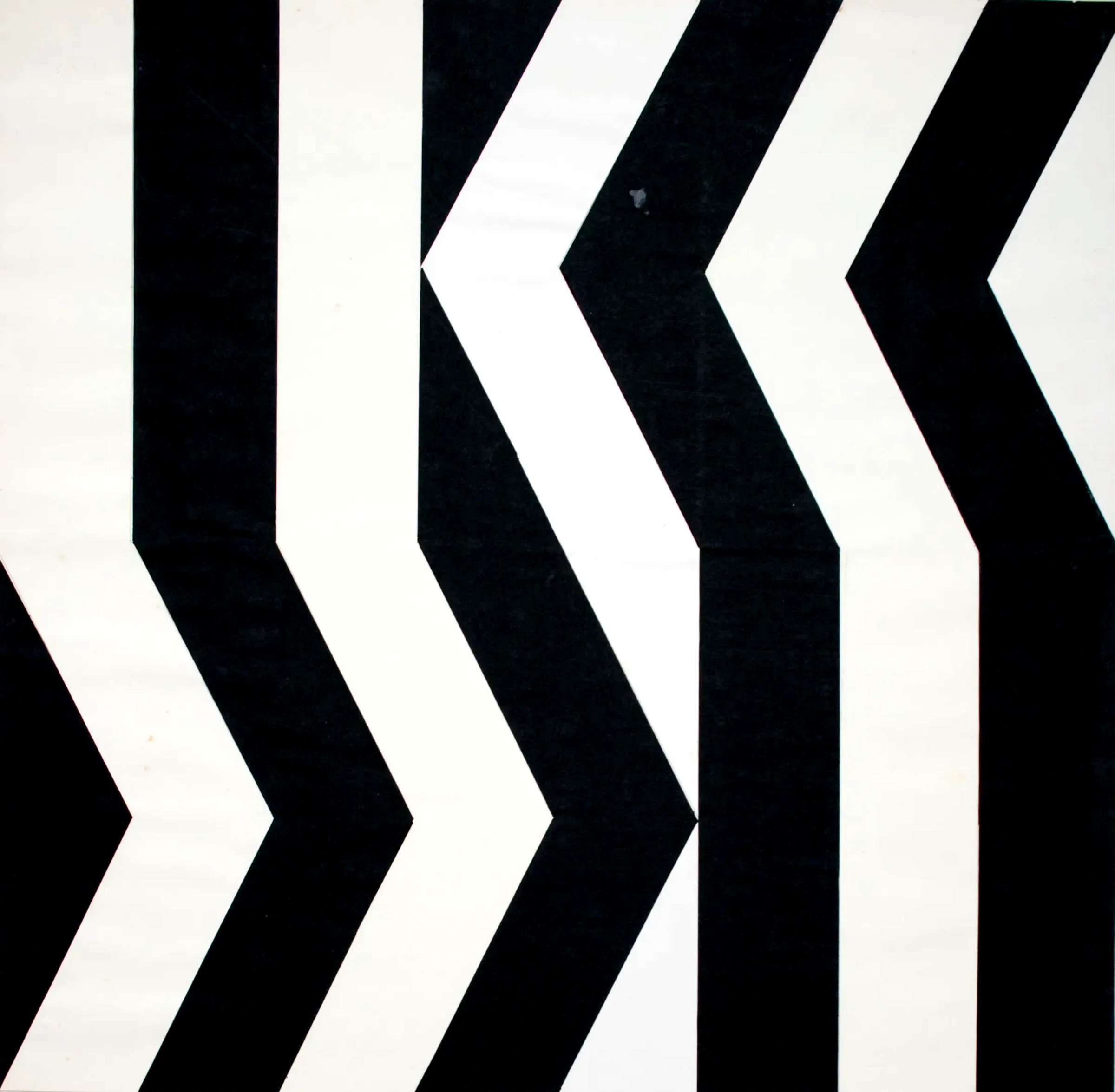 Bernward Heinze: Figur-Grund Studie, 1970, 48 x 48 cm, Papier / Collage