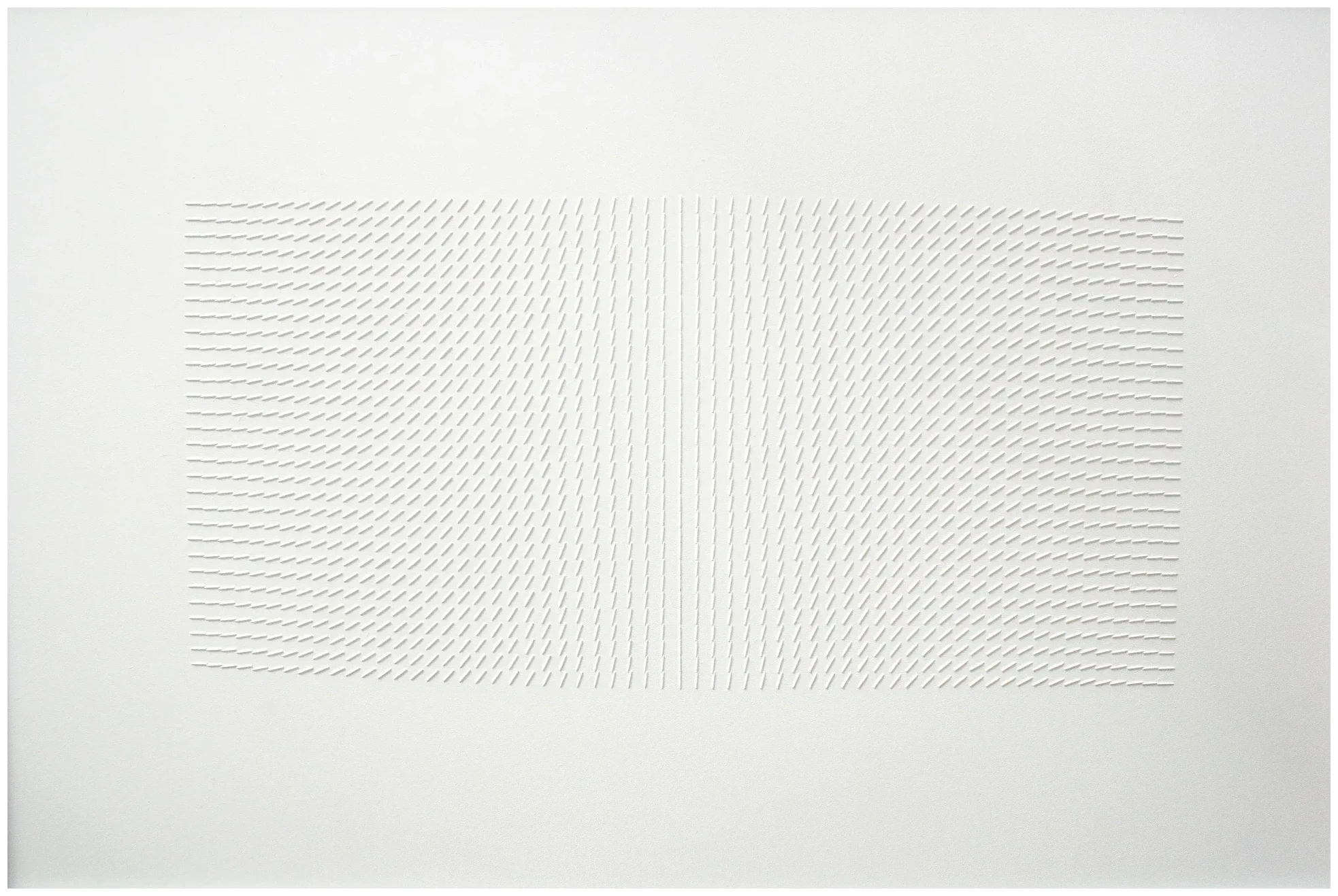 Bernward Heinze: Gelenktes Licht, 1974, 90 x 60 cm, Relief, Klasse Mavignier
