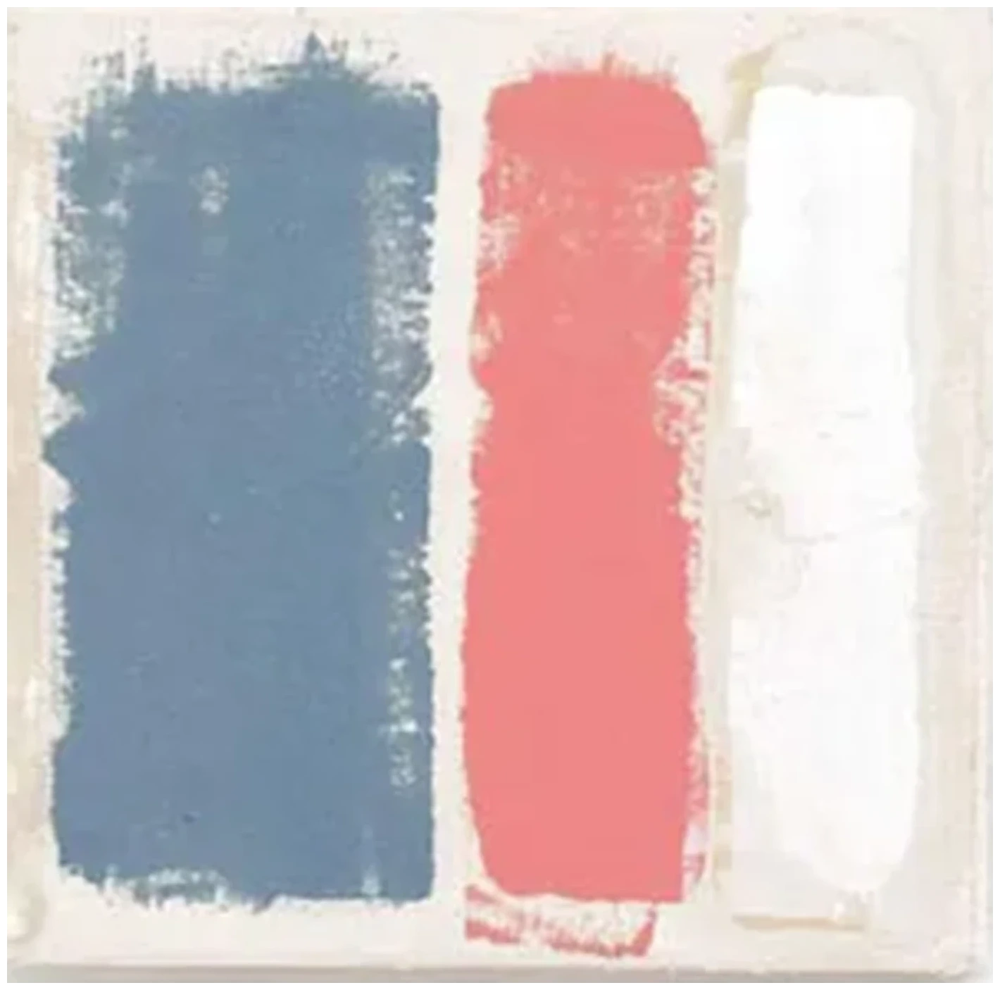 Bernward Heinze: Studie, 2007, 23 x 23 cm, Ölfarbe auf ungrundiertem Nessel