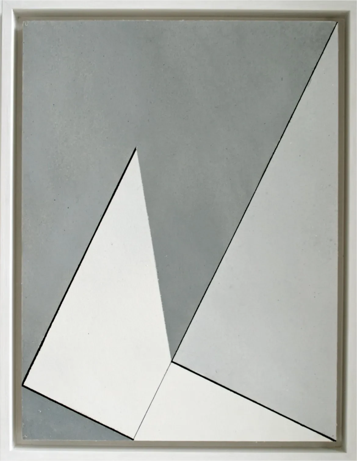 Bernward Heinze: Hommage an Josef Albers, 1970, 40 x 30 cm, Öl auf Papier, Grundklasse Sudeck