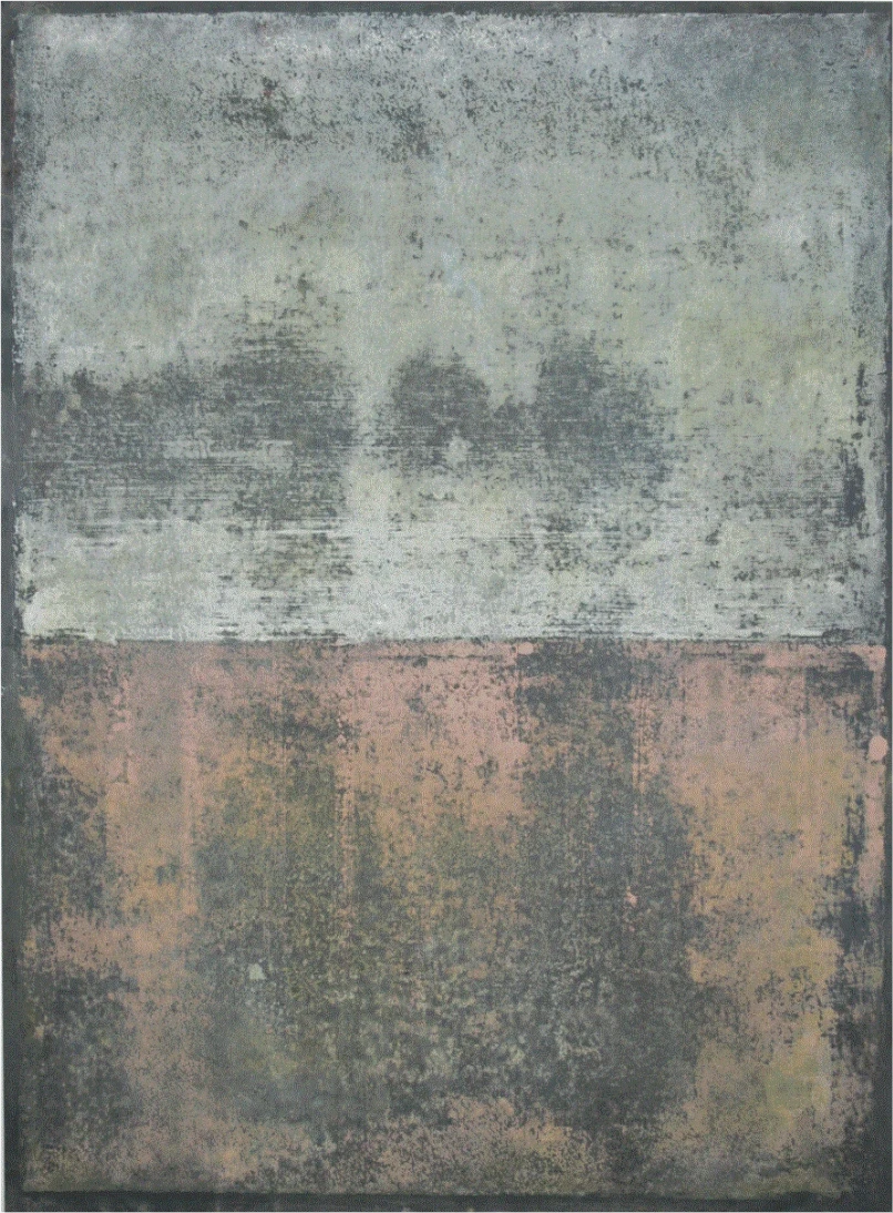 Bernward Heinze: Abdruck, 2015, 79 x 58 cm, Ölpastell auf Büttenpapier