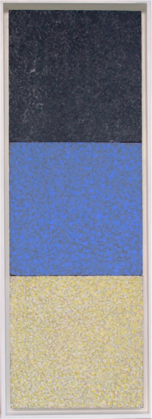 Bernward Heinze: Saganur, 90 x 30 cm, Ölpastell auf Karton