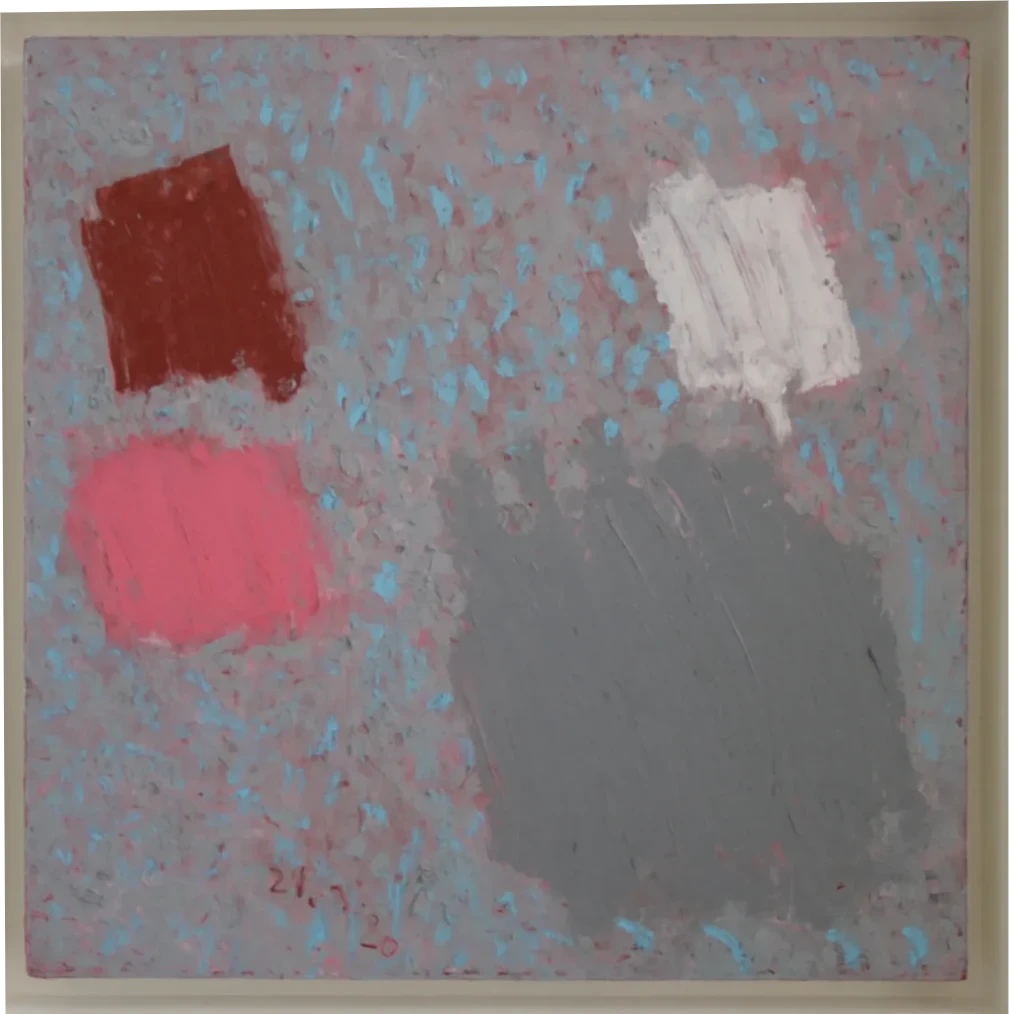 Bernward Heinze: Tantra Song, 30 x 30 cm, Ölpastell auf Karton
