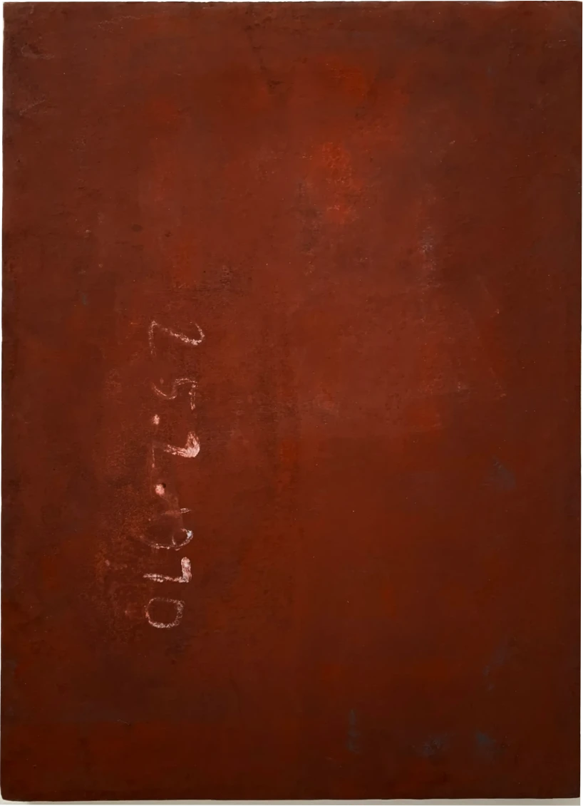 Bernward Heinze: 25.2.1970 Hommage an Rothko, 78 x 56 cm, Ölfarbe auf Aquarellpapier